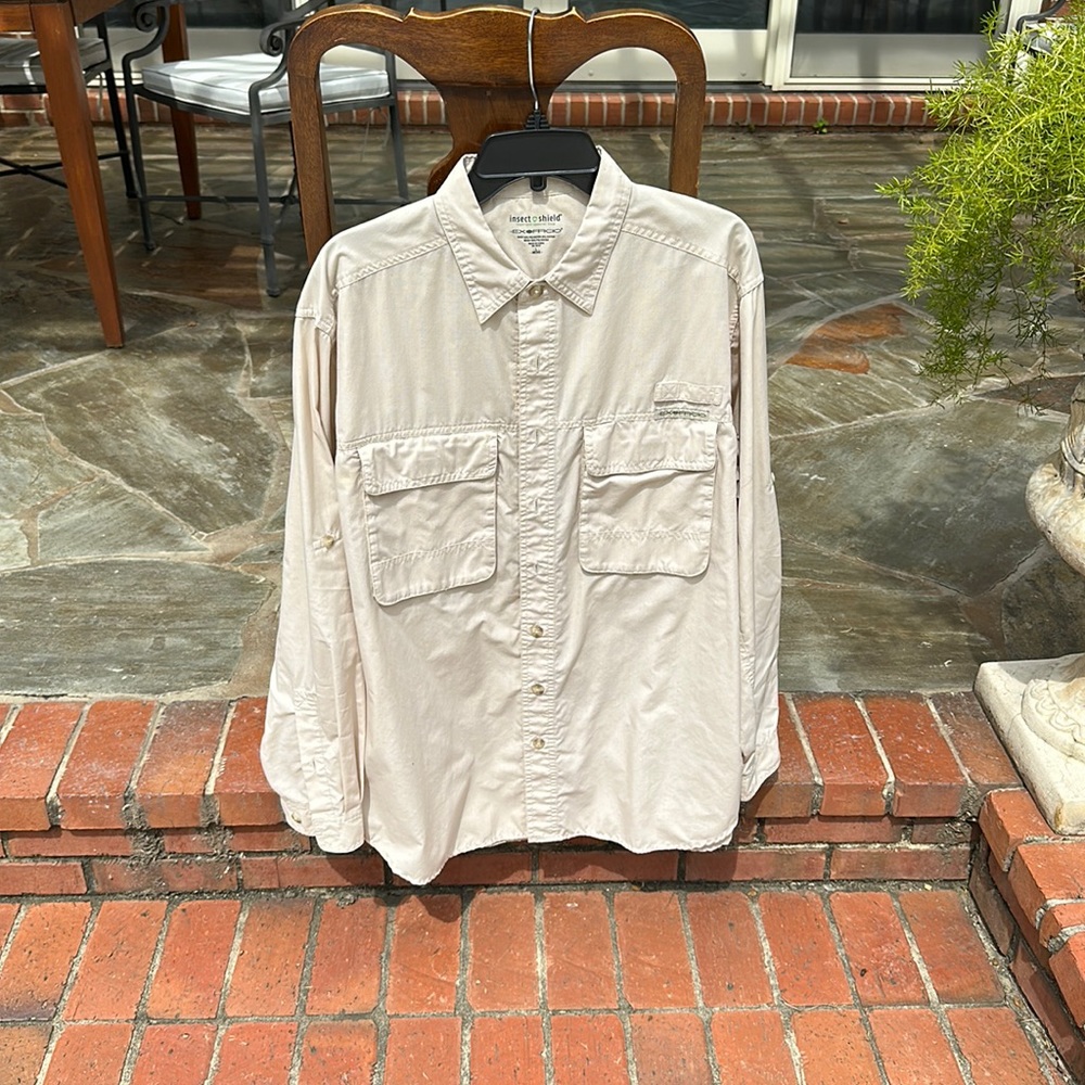 L Exofficio fishing shirt